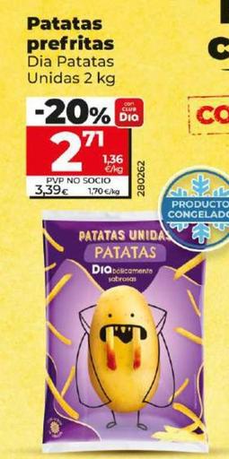 Oferta de Dia Patatas Unidas - Patatas Prefritas por 2,71€ en Dia