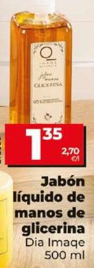 Oferta de Dia Imaqe - Jabon Liquido De Manos De Glicerina  por 1,35€ en Dia