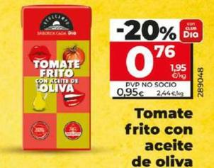 Oferta de Dia Vegecampo - Tomate Frito Con Aceite De Oliva por 0,76€ en Dia