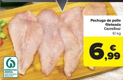 Oferta de Pechuga de pollo en Carrefour Market