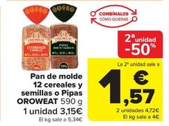 Oferta de Pan de molde en Carrefour Market