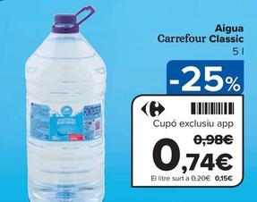 Oferta de Agua en Carrefour Market