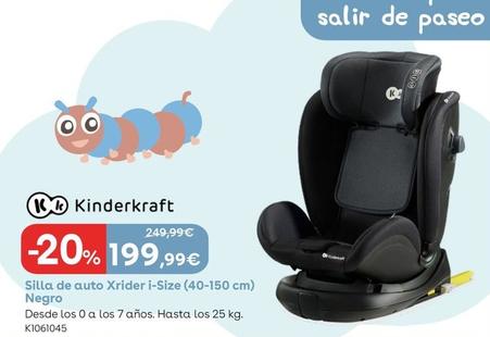 Oferta de Kinderkraft - Silla De Auto Xrider I-size (40-150 Cm) Negro por 199,99€ en ToysRus