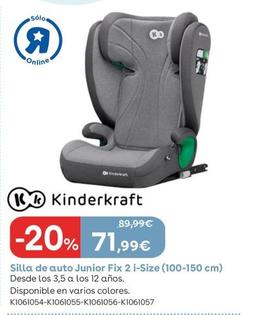 Oferta de Kinderkraft - Silla De Auto Junior Fix 2 I-size (100-150 Cm por 71,99€ en ToysRus