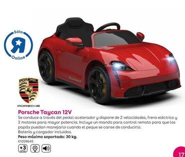 Oferta de Porsche Taycan 12V en ToysRus