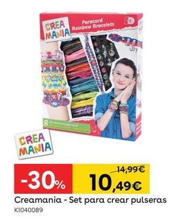 Oferta de Creamania - Set Para Crear Pulseras por 10,49€ en ToysRus