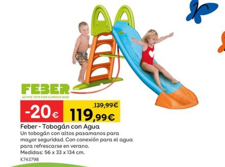 Oferta de Feber - Tobogán Con Agua por 119,99€ en ToysRus