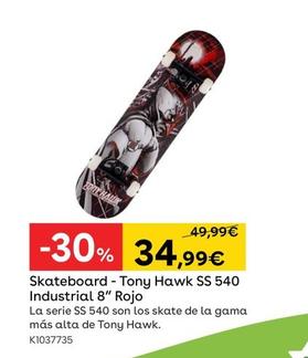 Oferta de Tony Hawk - Skateboard SS 540 Industrial 8 Rojo por 34,99€ en ToysRus