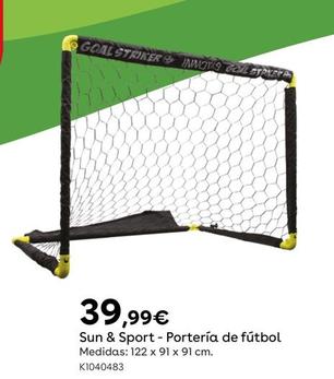 Oferta de Sun & Sport - Portería De Fútbol por 39,99€ en ToysRus