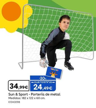 Oferta de Sun & Sport - Portería De Metal  por 34,99€ en ToysRus