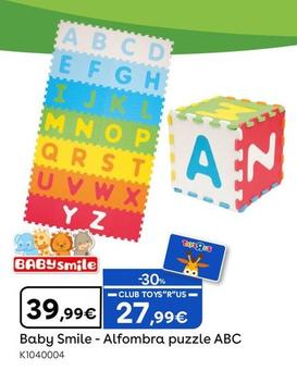 Oferta de Baby Smile - Alfombra Puzzle Abc por 39,99€ en ToysRus