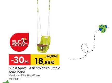 Oferta de Sun&Sport - Asiento De Columpio Para Bebe por 18,89€ en ToysRus