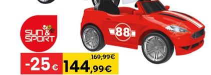Oferta de Sun & Sport - Coche Electrico Rojo 6v por 144,99€ en ToysRus