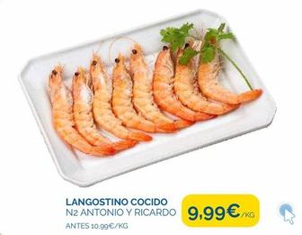 Oferta de Langostino Cocido por 9,99€ en Supermercados La Despensa