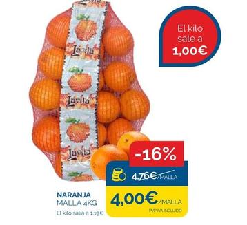 Oferta de Naranja por 4€ en Supermercados La Despensa