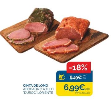Oferta de Cinta De Lomo por 6,99€ en Supermercados La Despensa