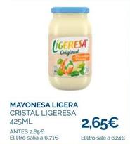 Oferta de Ligeresa - Mayonesa Ligera por 2,65€ en Supermercados La Despensa