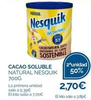 Oferta de Nesquik - Cacao Soluble por 5,39€ en Supermercados La Despensa