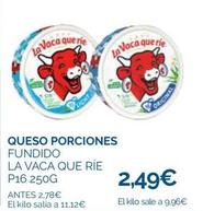 Oferta de La Vaca Que Ríe - Queso Porciones por 2,49€ en Supermercados La Despensa