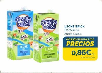 Oferta de Riosol - Leche Brick por 0,86€ en Supermercados La Despensa