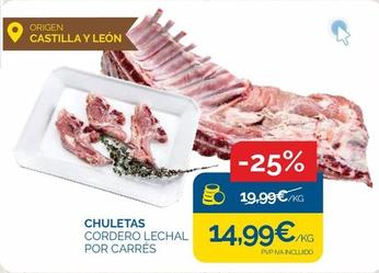 Oferta de Chuletas por 14,99€ en Supermercados La Despensa