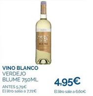 Oferta de Blume - Vino Blanco por 4,95€ en Supermercados La Despensa