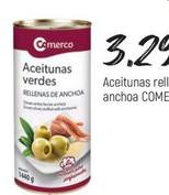 Oferta de Aceitunas rellenas de anchoa por 3,29€ en Comerco Cash & Carry