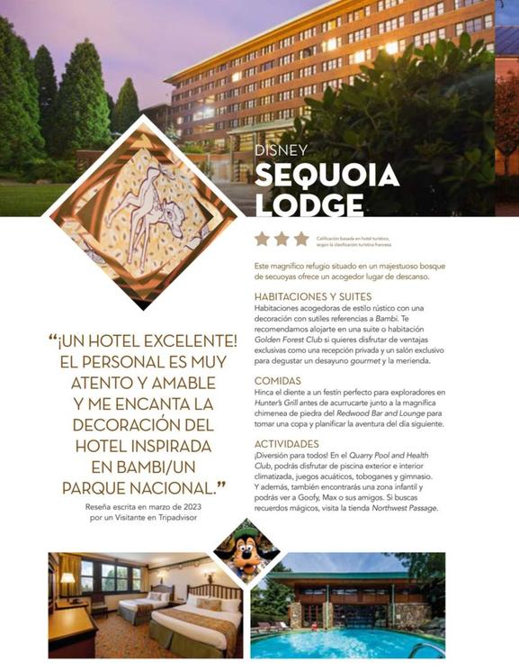 Oferta de Disney Sequoia Lodge en Viajes El Corte Inglés