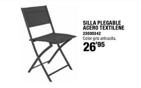 Oferta de Silla Plegable Acero Textilene por 26,95€ en Cifec