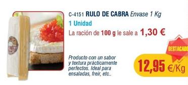 Oferta de Rulo De Cabra por 12,95€ en Abordo