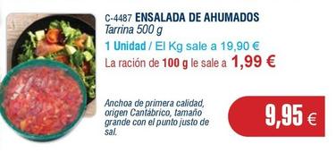 Oferta de Abordo - Ensalada De Ahumados por 9,95€ en Abordo