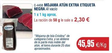 Oferta de Abordo - Mojama Atún Extra Etiqueta Negra por 45,95€ en Abordo