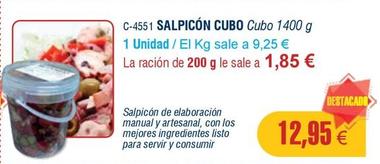Oferta de Abordo - Salpicón Cubo por 12,95€ en Abordo