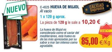 Oferta de Abordo - Hueva De Mujol por 85€ en Abordo