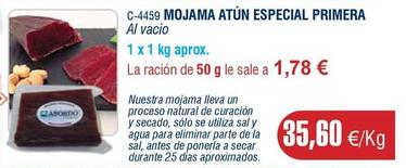 Oferta de Abordo - Mojama Atún Especial Primera por 35,6€ en Abordo