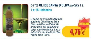 Oferta de Abordo - Oli De Sansa D'oliva por 4,75€ en Abordo