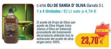 Oferta de Abordo - Oli De Sansa D' Oliva por 23,7€ en Abordo