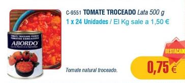 Oferta de Abordo - Tomate Troceado por 0,75€ en Abordo