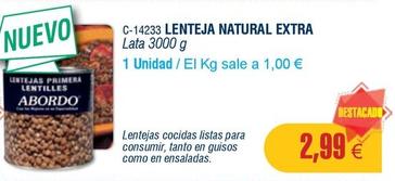Oferta de Abordo - Lenteja Natural Extra por 2,99€ en Abordo