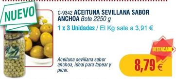 Oferta de Abordo - Aceituna Sevillana Sabor Anchoa por 8,79€ en Abordo