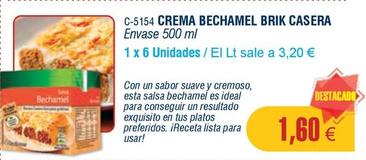 Oferta de Abordo - Crema Bechamel Brik Casera por 1,6€ en Abordo