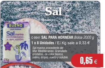 Oferta de Sal por 0,65€ en Abordo