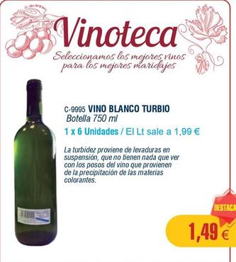 Oferta de Abordo - Vino Blanco Turbio por 1,49€ en Abordo