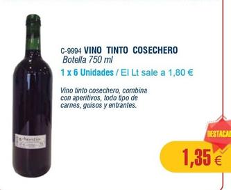 Oferta de Cosechero - Vino Tinto por 1,35€ en Abordo