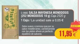 Oferta de Abordo - Salsa Mayonesa Monodosis por 11,95€ en Abordo
