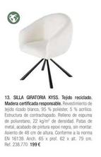 Oferta de Silla Giratoria Kyss por 199€ en Maisons du Monde