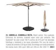 Oferta de Umbrella. Sombrilla Recta por 899€ en Maisons du Monde
