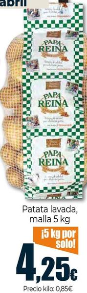 Oferta de Papa Reina - Patata Lavada por 4,25€ en Unide Supermercados