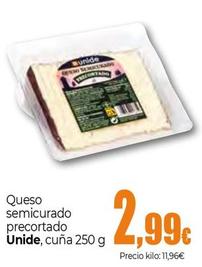 Oferta de Unide - Queso Semicurado Precortado por 2,99€ en Unide Supermercados