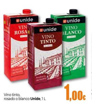Oferta de Unide - Vino Tinto, Rosado O Blanco por 1€ en Unide Supermercados
